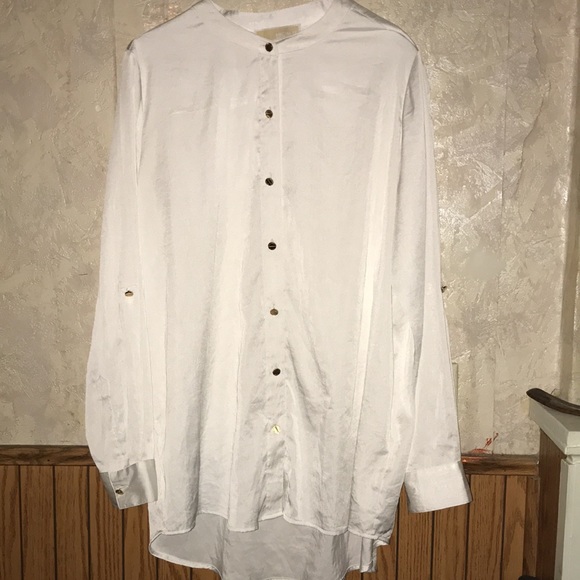 Long sleeve white & gold Michael kors top - Picture 2 of 7